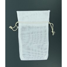 5"X7" White Burlap Pouches (Lot of 1 Poly Bag - 6 pcs. Per Poly Bag) SALE ITEM